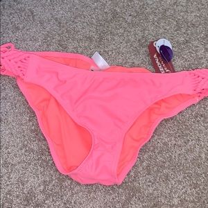 neon pink swim bottoms